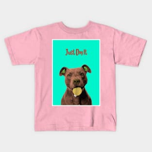 Just Dog It Blue Kids T-Shirt